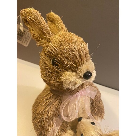 Ashland Straw Bunny Mom & Baby 9" - Picture 12 of 12